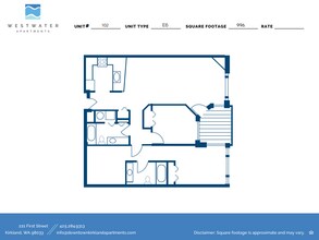 2 Bedroom 2 Bath 208 floor plan